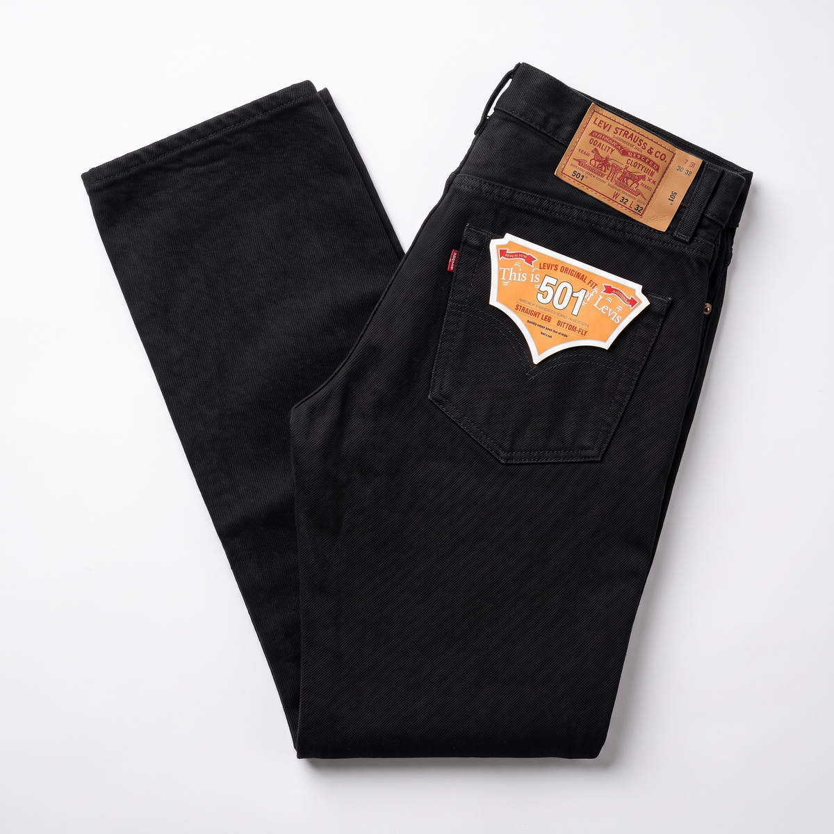 Jean Clásico 501 - Negro Mate